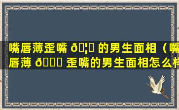 嘴唇薄歪嘴 🦊 的男生面相（嘴唇薄 🐋 歪嘴的男生面相怎么样）